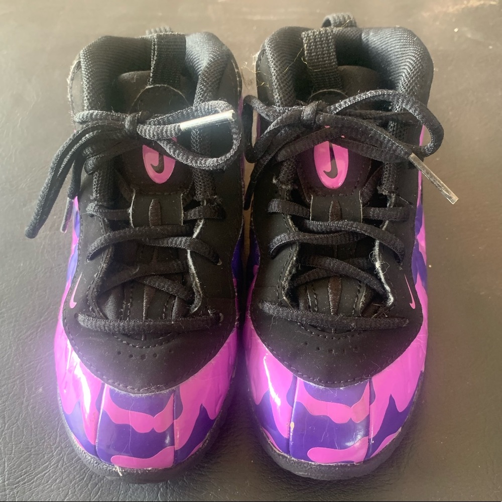 Nike Little Posite Foamposite Purple Camo